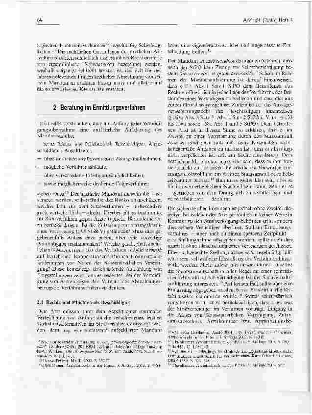 Vorschauseite 3: Verteidigung von Ärzten gegen den Vorwurf des Abrechnungsbetrugs im Ermittlungsverfahren