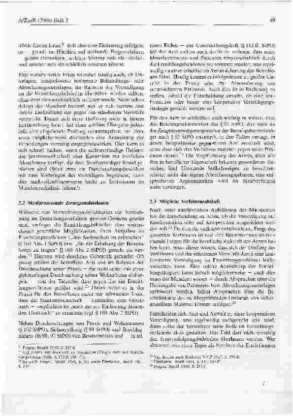 Vorschauseite 4: Verteidigung von Ärzten gegen den Vorwurf des Abrechnungsbetrugs im Ermittlungsverfahren