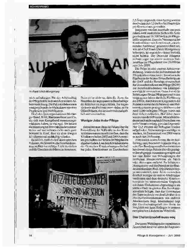 Vorschauseite 3: EntsolidarisierungDer Arbeitskampf der Ärzte geht auf Kosten aller