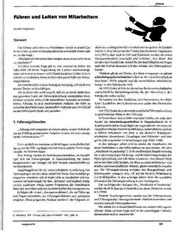 Vorschauseite 1: Führen und Leiten von Mitarbeitern