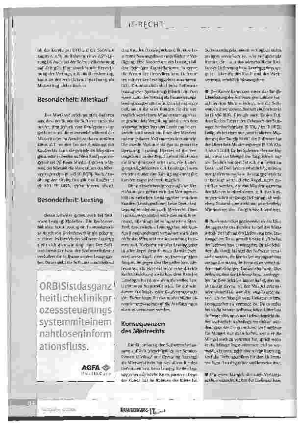 Vorschauseite 3: SOFTWARELIZENZMODELLE AUS RECHTLICHER SICHT-WISSENSWERTES FÜR IT-PROJEKTLEITER