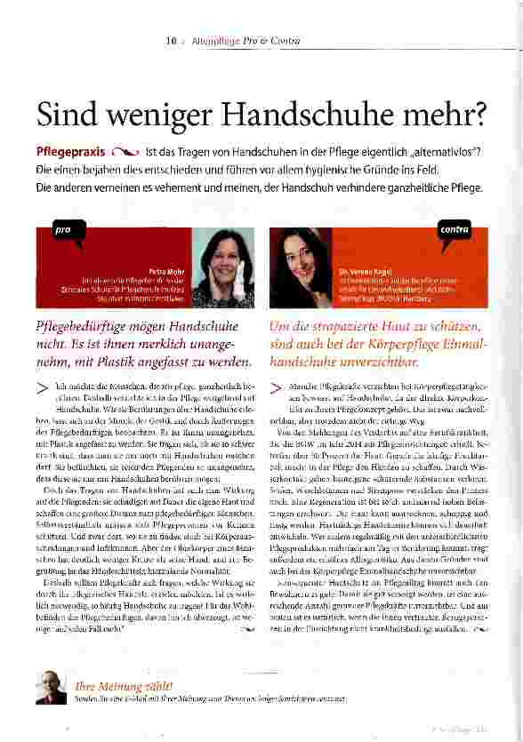 Vorschauseite 1: Sind weniger Handschuhe mehr?