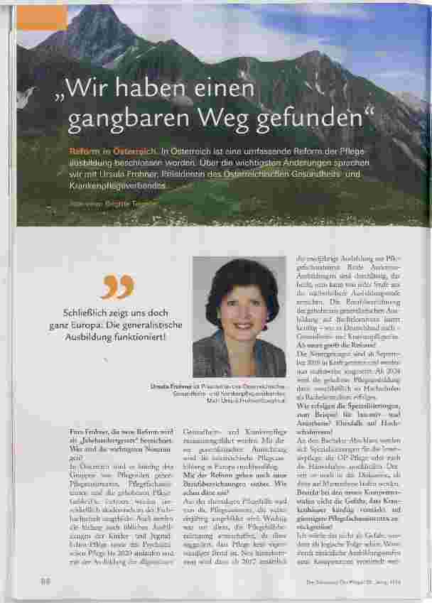 Vorschauseite 1: Wir haben einen gangbaren Weg gefunden