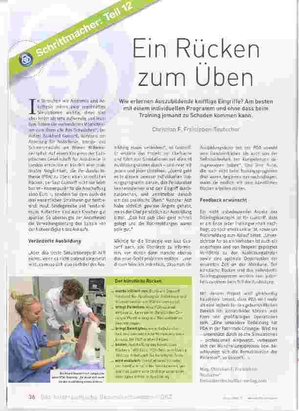 Vorschauseite 1: Ein Rücken zum Üben