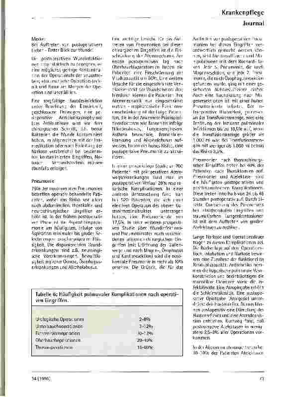 Vorschauseite 6: Infektionen bei chirurgischen Patienten - Ursachen, Erkennung, Verhütung Teil 1