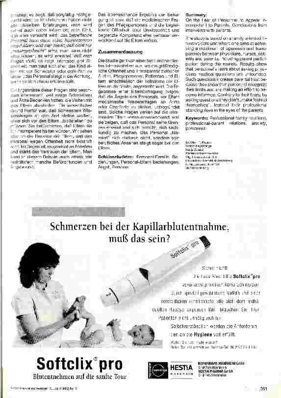 Vorschauseite 2: Über die Angst des Pflegepersonals, auf Eltern inkompetent zu wirken