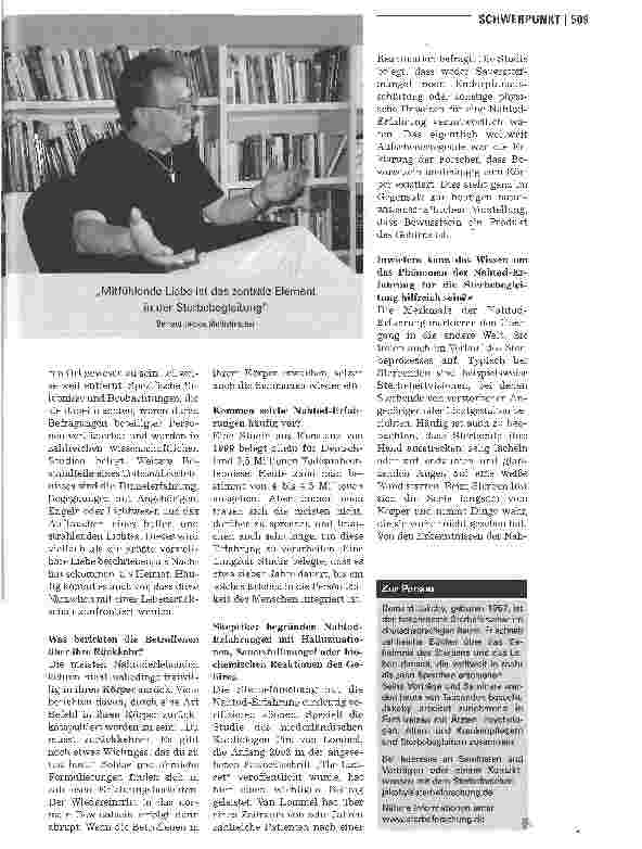 Vorschauseite 2: Dem Sterbenden die Regie für sein Sterben überlassen