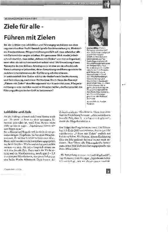 Vorschauseite 1: Ziele für alle -Führen mit Zielen