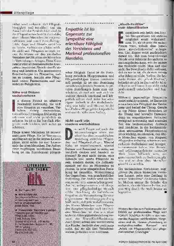 Vorschauseite 3: Die schwierige Arbeit, mit Wissen und Verstehen zu pflegen Hermeneutische Kompetenz als Merkmal professioneller Pflege