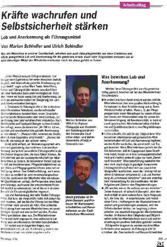 Vorschauseite 1: Kräfte wachrufen und Selbstsicherheit stärken Lob und Anerkennung als Führungsmittel