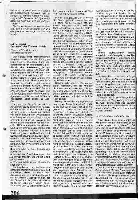 Vorschauseite 2: Erfolgreiche Öffnung / Freundeskreis Pflegeheim Oberaltenallee e. V. Eine Bürgerinitiative zieht Bilanz