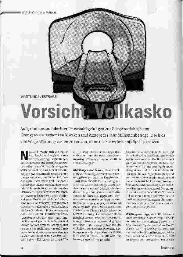 Vorschauseite 1: Vorsichtig, Vollkasko