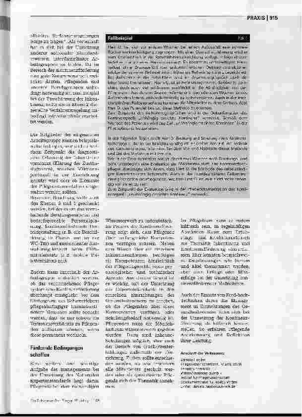 Vorschauseite 2: Nationaler Expertenstandard - Hilfen bei Harninkontinenz