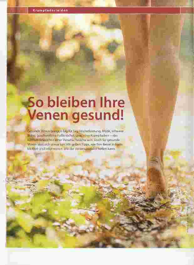 Vorschauseite 1: So bleiben Ihre Venen gesund!