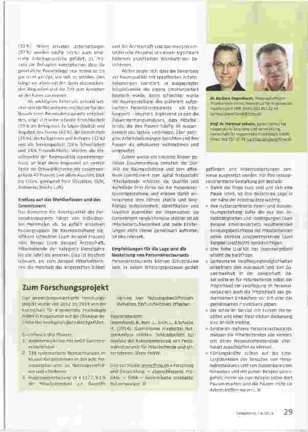 Vorschauseite 2: Gut gestaltete Personalrestaurants als Unternehmensressource