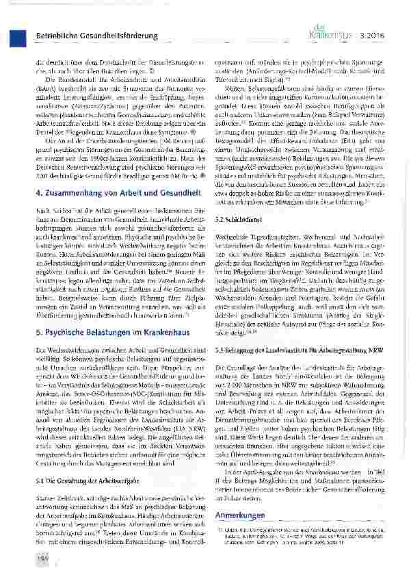 Vorschauseite 4: Psychische Erkrankungen im Gesundheitsdienst: Chancen und Bedeutung der betrieblichen Gesundheitsförderung