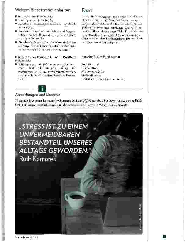 Vorschauseite 4: Pflanzliche Therapieoptionen bei Stress und Burn-out