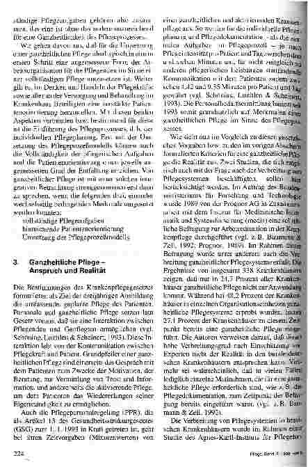 Vorschauseite 4: Ganzheitliche Pflege - Präzisierung und Umsetzungschancen