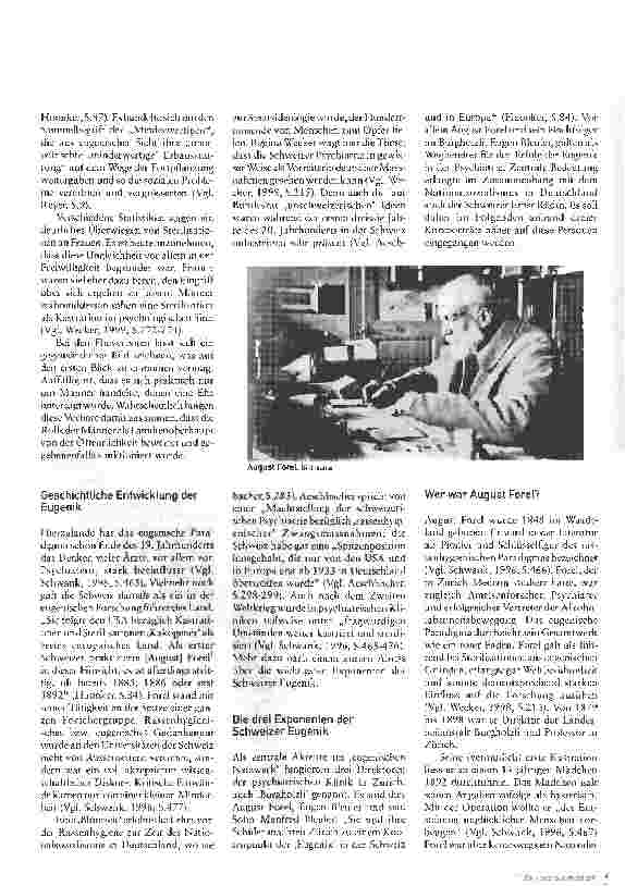 Vorschauseite 2: Rassenhygiene nach 1945Eugenische Ideologien und Praxis in der Schweiz während des Kalten Kriegs