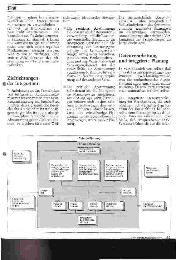 Vorschauseite 2: Integrierte Krankenhausplanung Zukunftsaufgabe des Krankenhausmanagements
