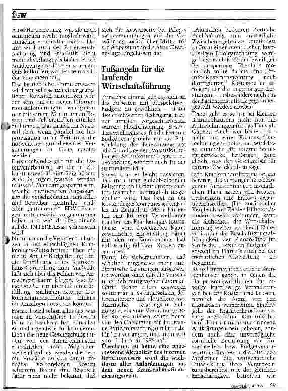 Vorschauseite 2: Betriebliche Aufzeichnungen und neue BPflV 6. Teil: Zwischenbilanz