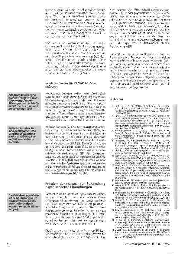 Vorschauseite 5: Prävalenz und Rolle psychiatrischer Erkrankungen bei Einschränkung der beruflichen Leistungsfähigkeit
