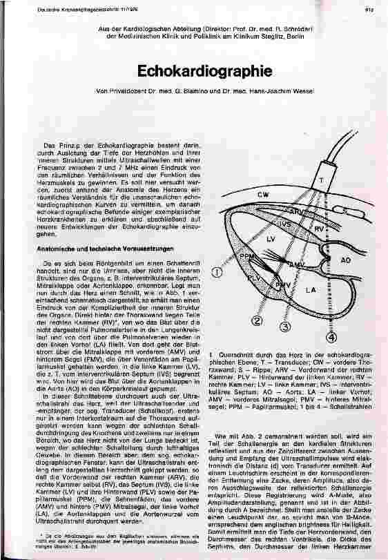 Vorschauseite 1: Echokardiographie