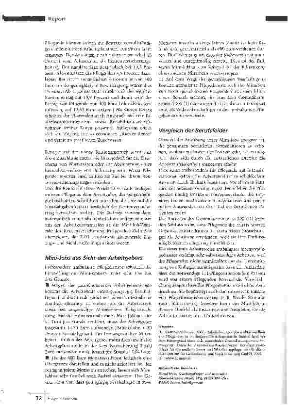 Vorschauseite 3: Mini-Jobs in der Pflege - Lohn kontra Freizeit