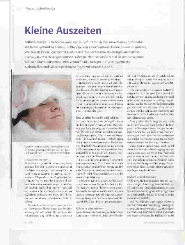 Vorschauseite 1: Kleine Auszeiten