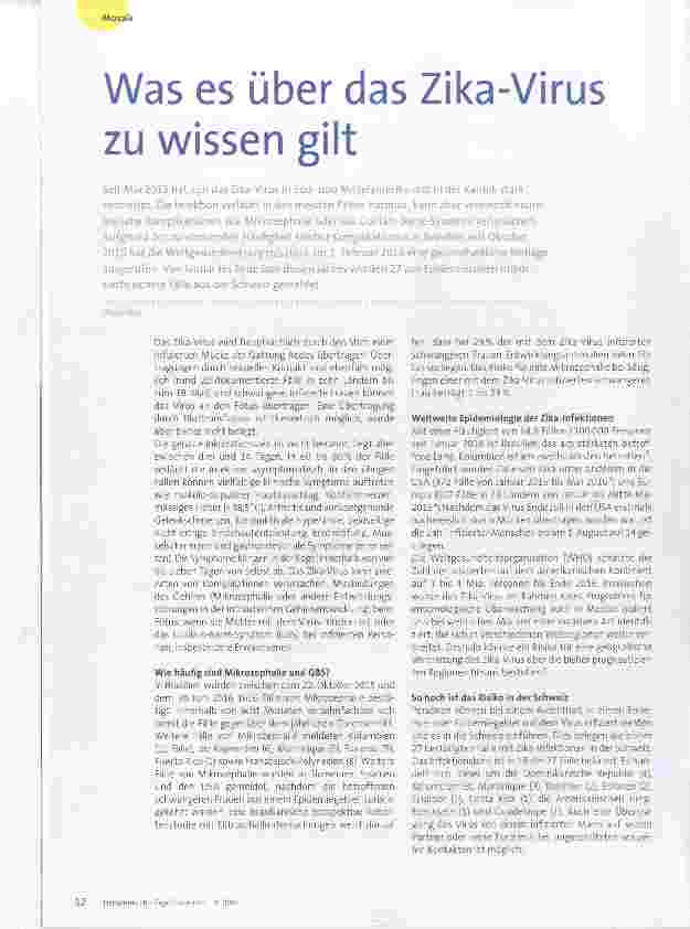 Vorschauseite 1: Was es über das Zika-Virus zu wissen gilt