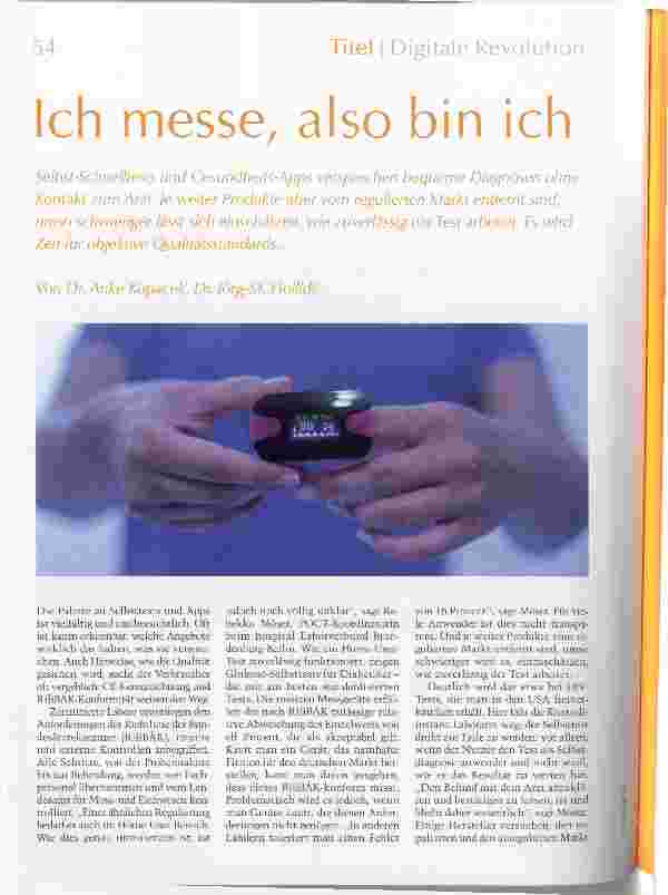 Vorschauseite 1: Ich messe, also bin ich