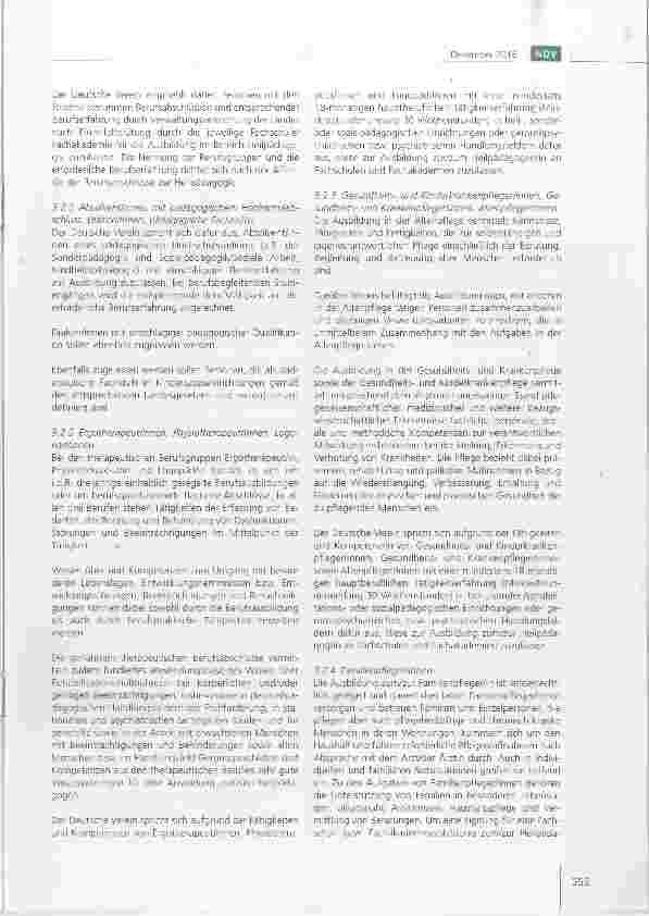 Vorschauseite 3: Empfehlungen des Deutschen Vereins zur Zulassung in die Ausbildung zur Heilpädagogin zum Heilpädagogen an Fachschulen und Fachakademien