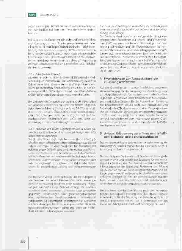 Vorschauseite 4: Empfehlungen des Deutschen Vereins zur Zulassung in die Ausbildung zur Heilpädagogin zum Heilpädagogen an Fachschulen und Fachakademien