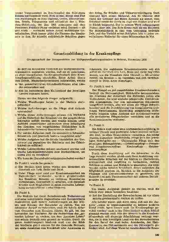 Vorschauseite 1: Grundausbildung in der Krankenpflege