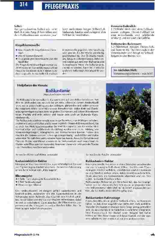 Vorschauseite 3: Wohltuendes für strapazierte Beine Selbstpflege für Pflegende/Teil 2