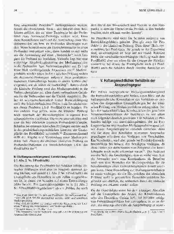 Vorschauseite 6: Die Klinische Prüfung von Medizinprodukten - Rechtlicher Rahmen, Grundlagen und Haftungsgefüge