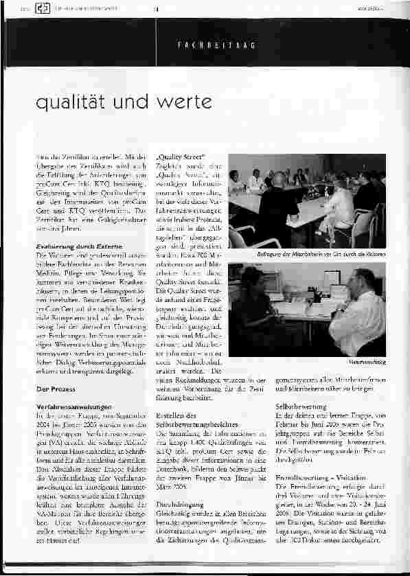 Vorschauseite 3: Qualität und Werte im Spannungsfeld der ÖkonomieQualität kostet, aber ein vielfaches kosten Fehler!