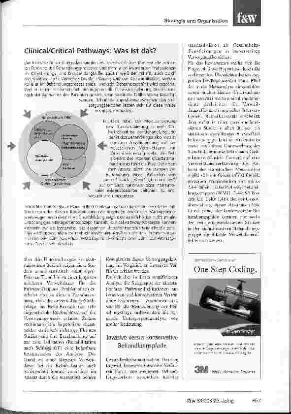 Vorschauseite 2: Behandlungspfade senken Verweildauer und Kosten
