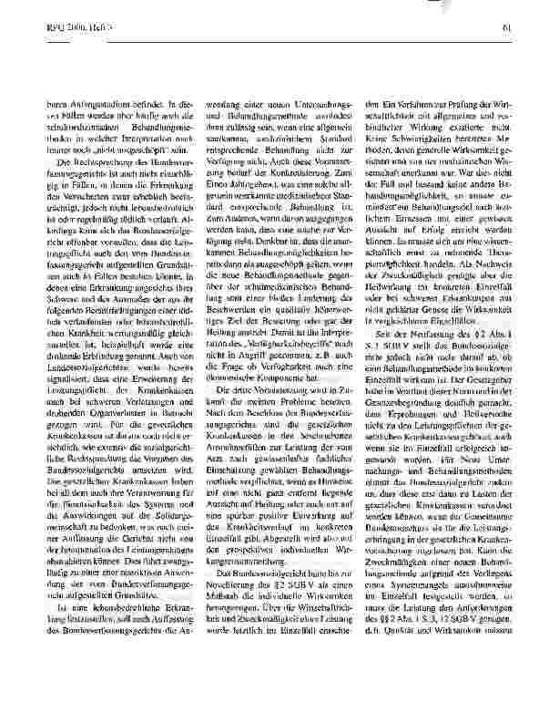 Vorschauseite 3: Wird sich die Entscheidungspraxis der gesetzlichen Krankenkassen verändern?