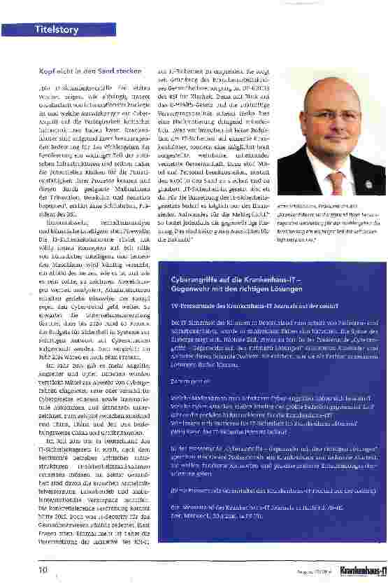 Vorschauseite 5: Cyberattacken auf die Krankenhaus-IT