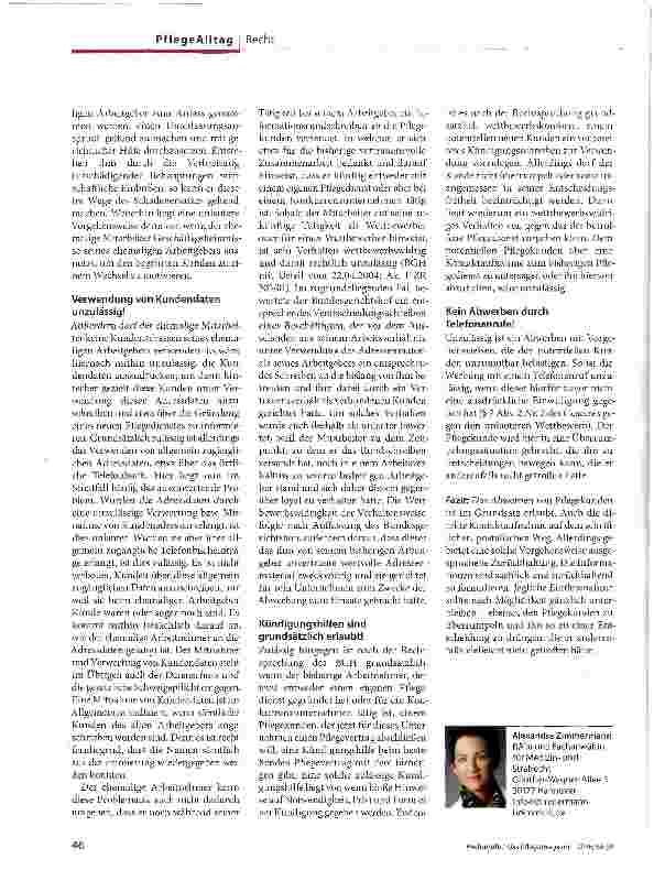 Vorschauseite 2: Abwerben von Kunden - grundsätzlich zulässig!