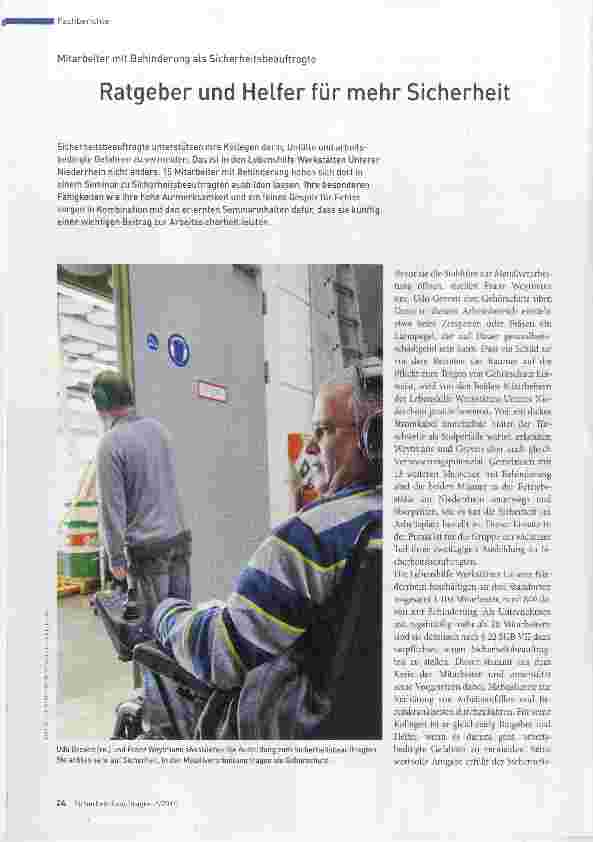 Vorschauseite 1: Ratgeber und Helfer für mehr Sicherheit