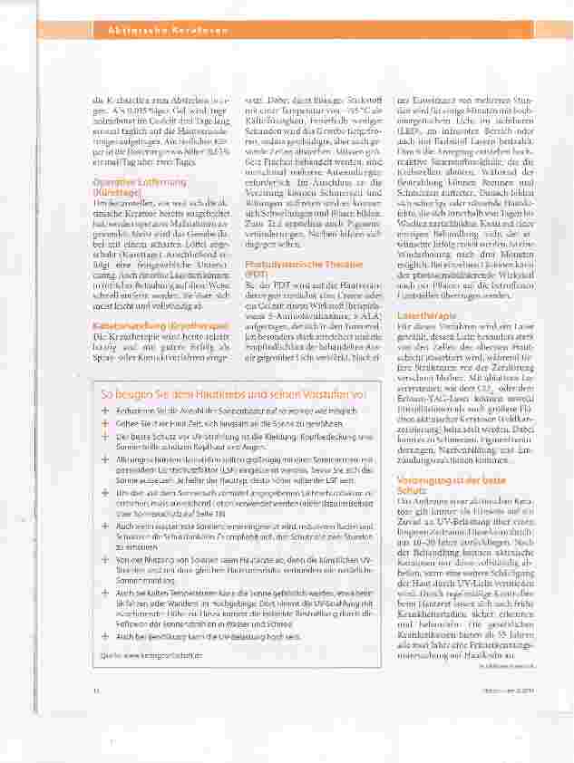 Vorschauseite 3: Handeln Sie, bevor heller Hautkrebs entsteht!