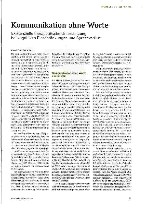 Vorschauseite 2: Kommunikation ohne Worte