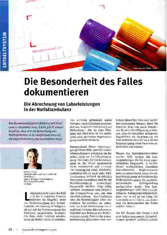 Vorschauseite 1: Die Besonderheit des Falles dokumentieren