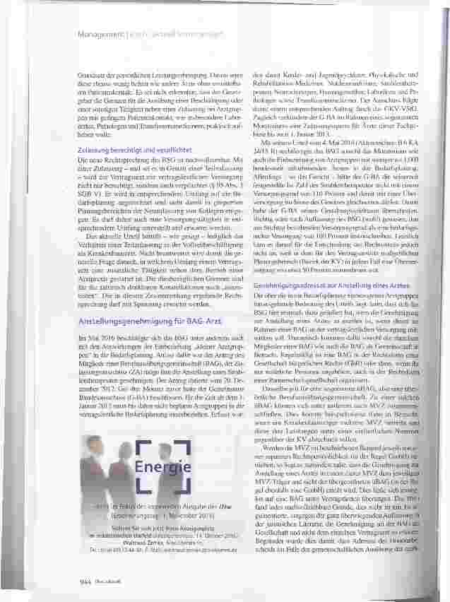Vorschauseite 3: Neue BSG-Rechtsprechung zum Vertragsarztrecht