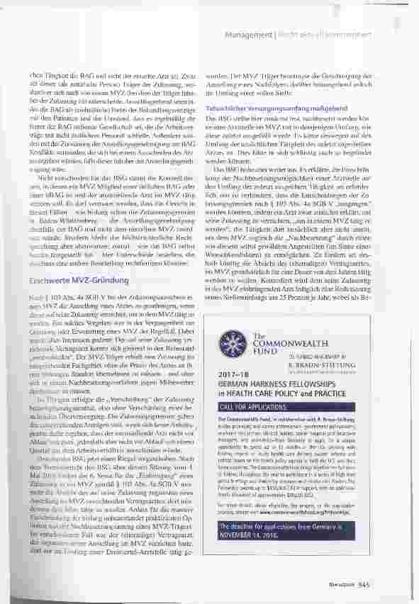 Vorschauseite 4: Neue BSG-Rechtsprechung zum Vertragsarztrecht