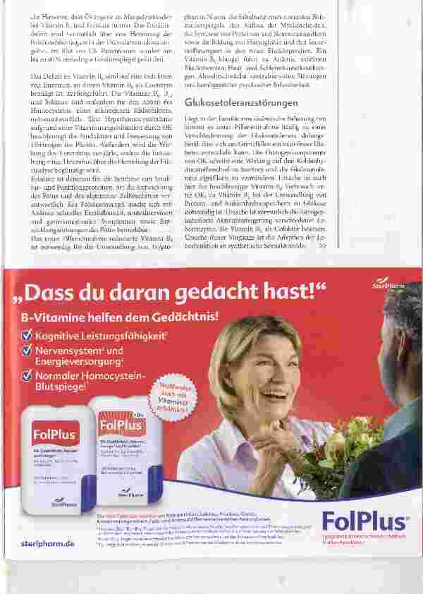 Vorschauseite 2: Vitamindefizite durch Kontrazeptiva