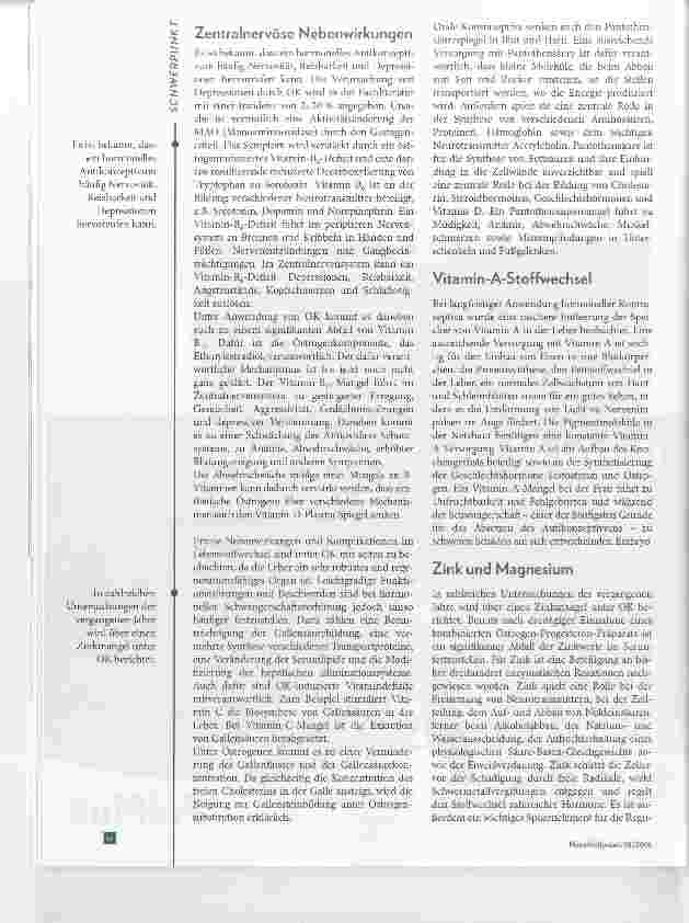Vorschauseite 3: Vitamindefizite durch Kontrazeptiva