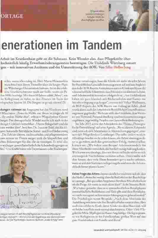 Vorschauseite 1: Generationen im Tandem